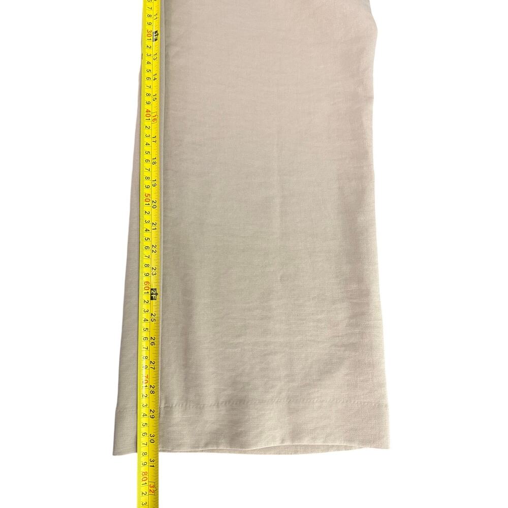 Abercrombie & Fitch Sloane Tailored Wide Leg Pants Cream Size 27/4R High Rise - Picture 12 of 12